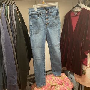 JCrew high rise skinny jeans
